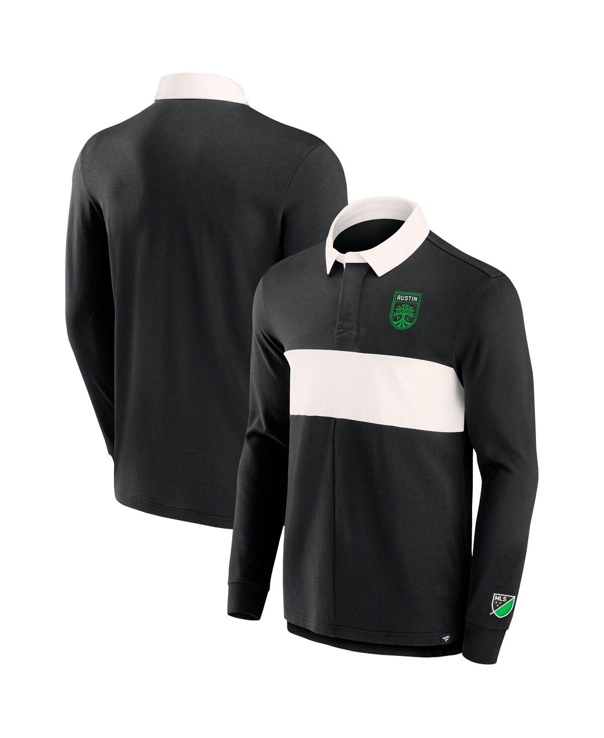 Men's FanaticsAustin Fc Penalty Kick Long Sleeve Polo Shirt - Black