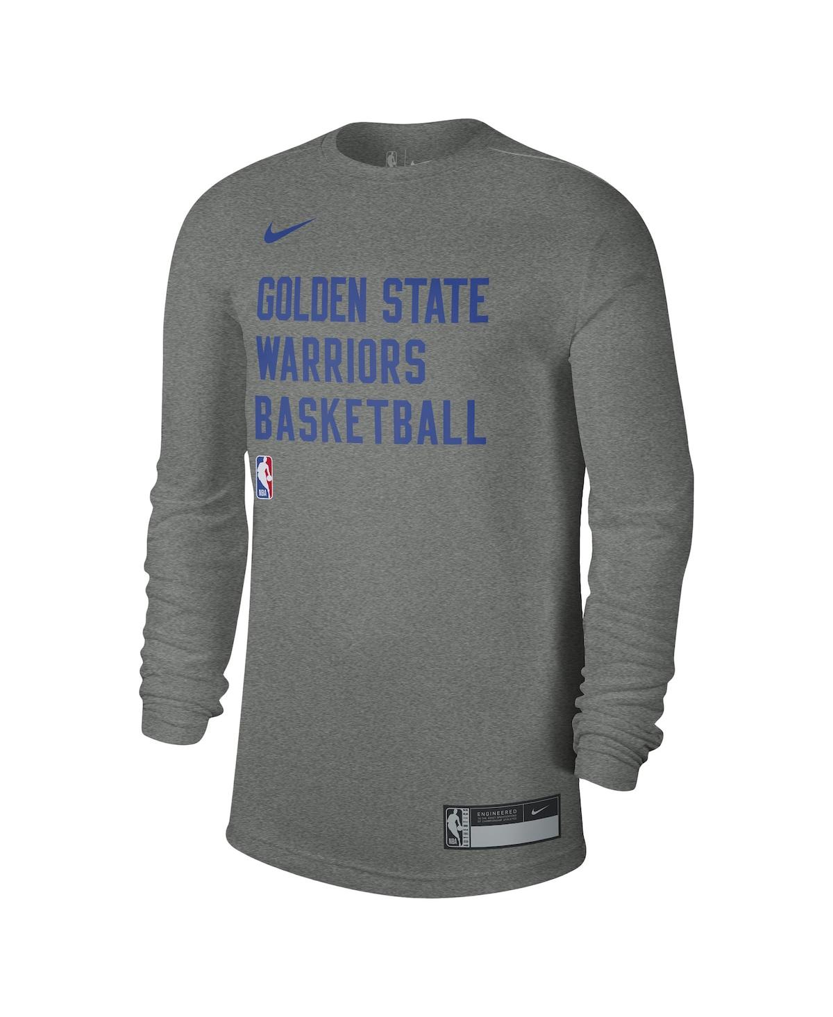 Men's and Women's NikeGolden State Warriors 2023 Legend On-Court Practice long sleeve - Heather Gray