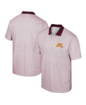 Men's Colosseum White Minnesota Golden Gophers Free Spirited Mesh Button-Up  Baseball Jersey