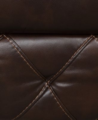 Wallace 73" Faux Leather Manual Recliner Loveseat