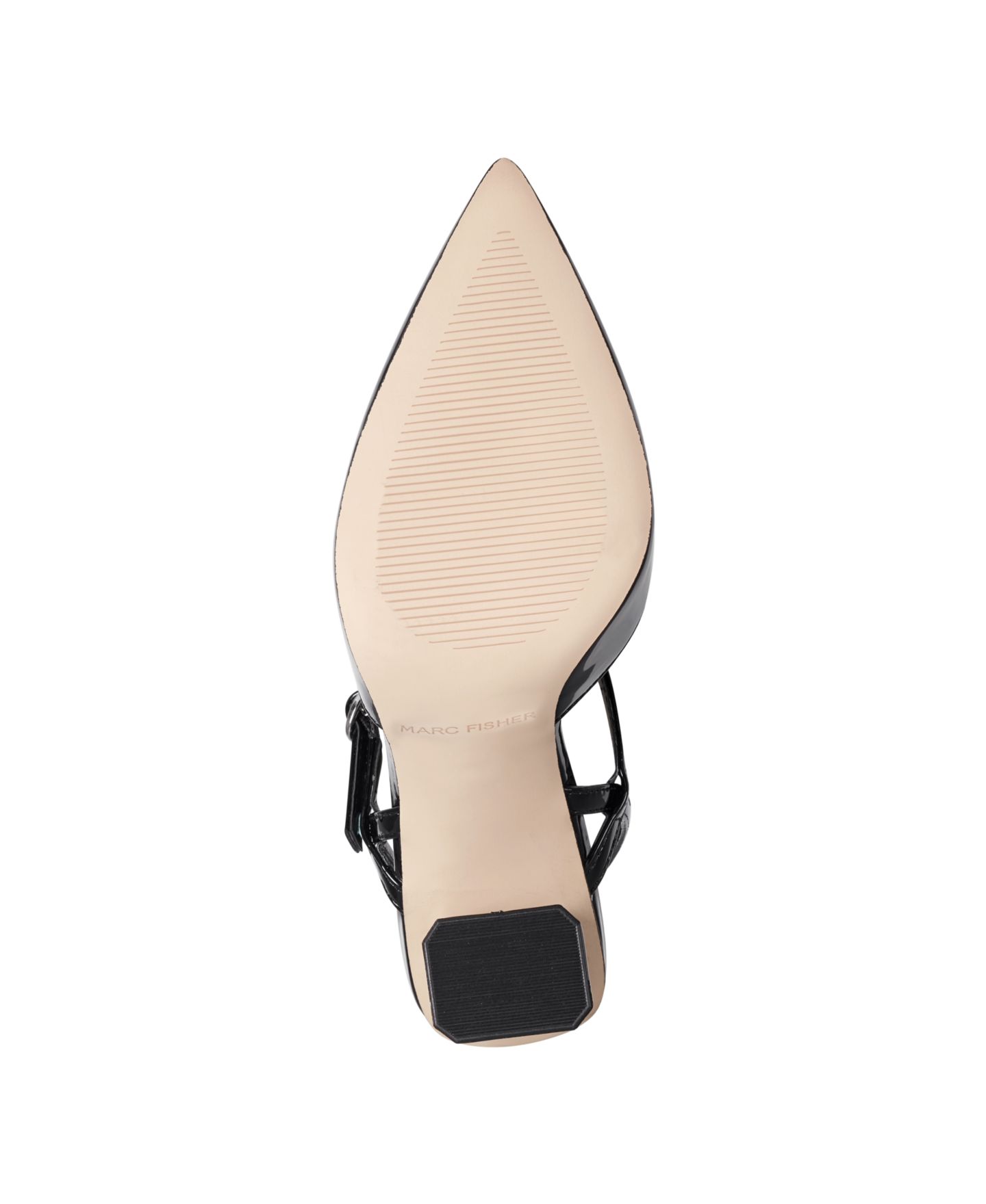 Женские туфли Marc Fisher Doster High Block Heel Dress Pumps, цвет: Чёрный лаковый — фото 5
