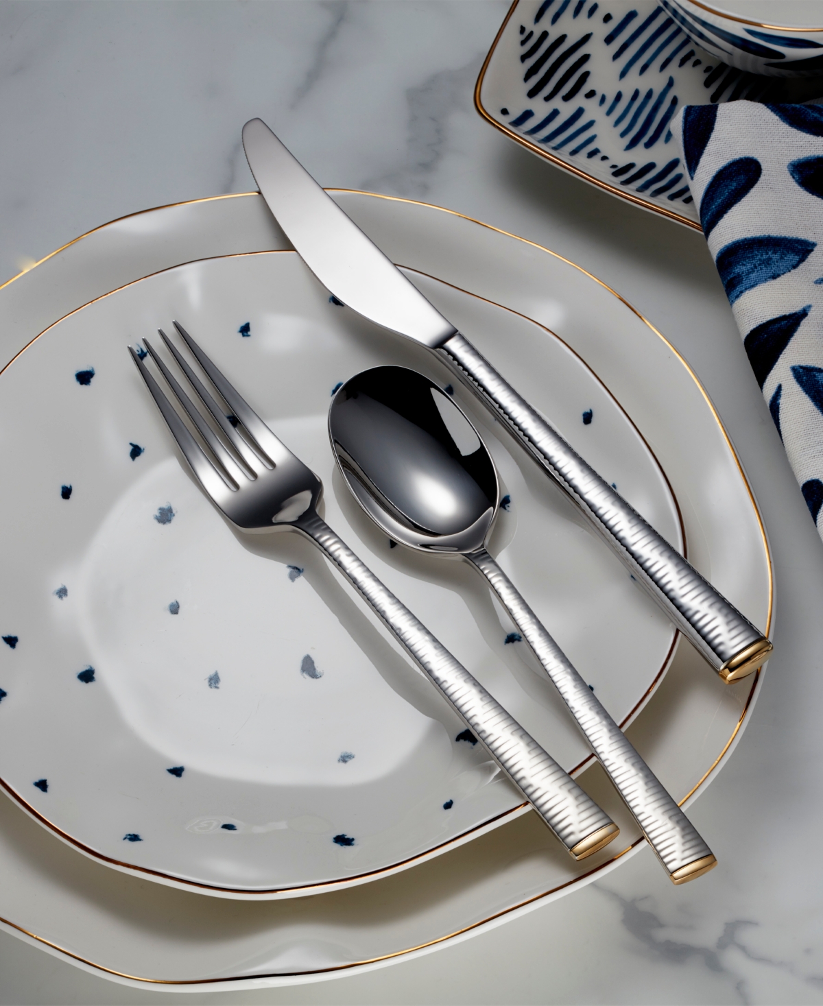 Lenox Blue Bay Flatware Piece Set - Metallic and No Color