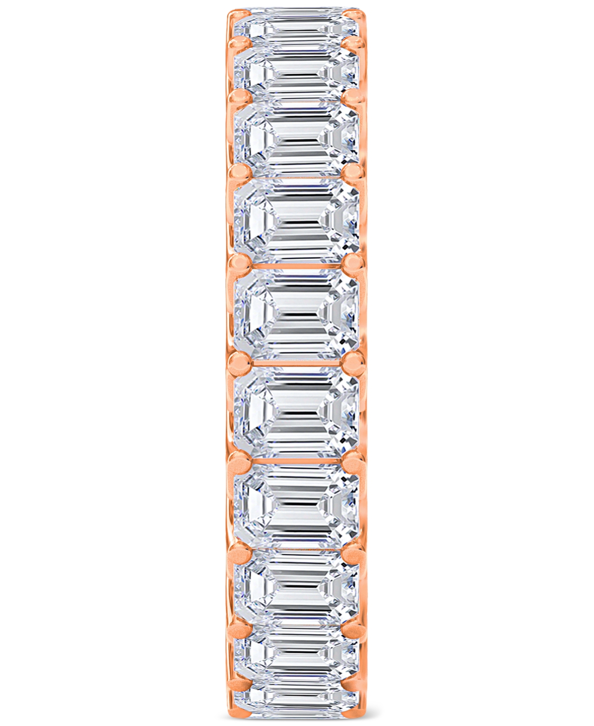 Diamond Emerald-Cut Eternity Band (4 ct. t.w.) in Platinum or 14k Gold