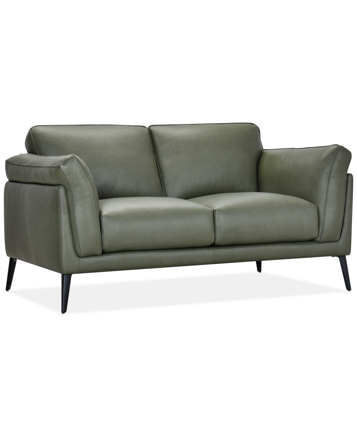 Keery Leather Loveseat, Created for Macy's