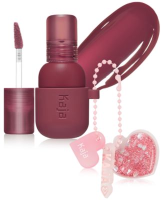 Kaja Jelly Charm Glazed Lip Stain & Blush With Keychain, 0.17 oz. - Fig Soda