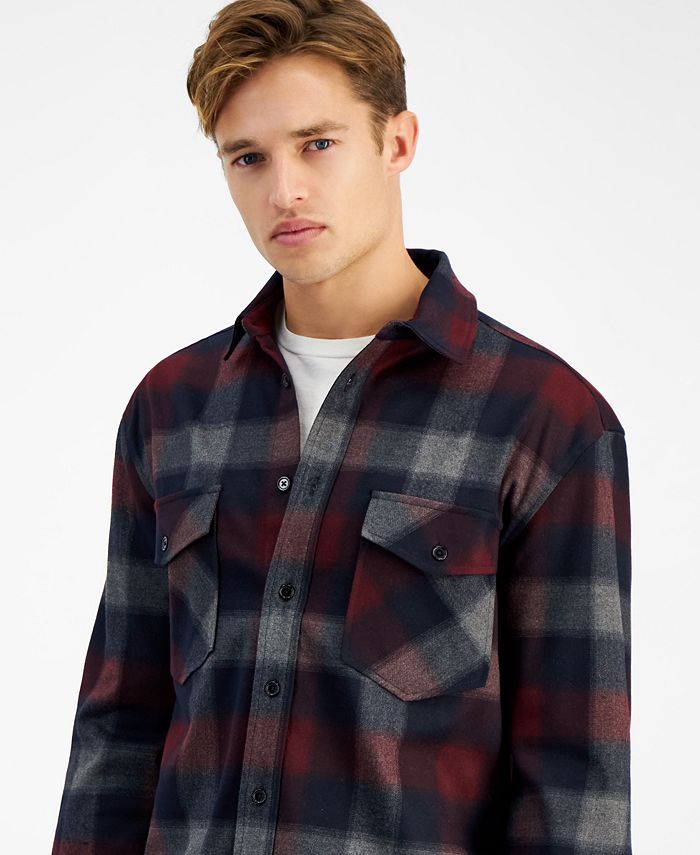 CRWTH Men's Canyon Plaid Flannel Shirt - Macy's