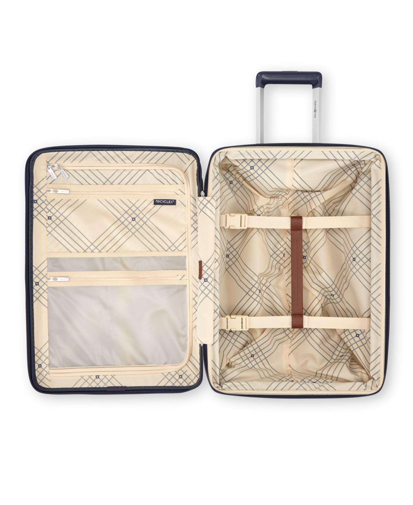 Чемоданы Samsonite Virtuosa Expandable Carry On, цвет: Тёмно-синий — фото 5