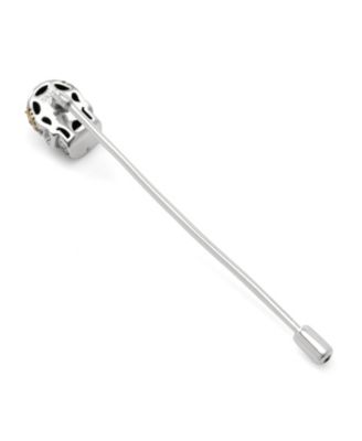 Men's Sterling Silver Skull Stick Pin