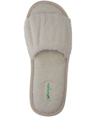 Women's Chenille Ruche Slide Slippers