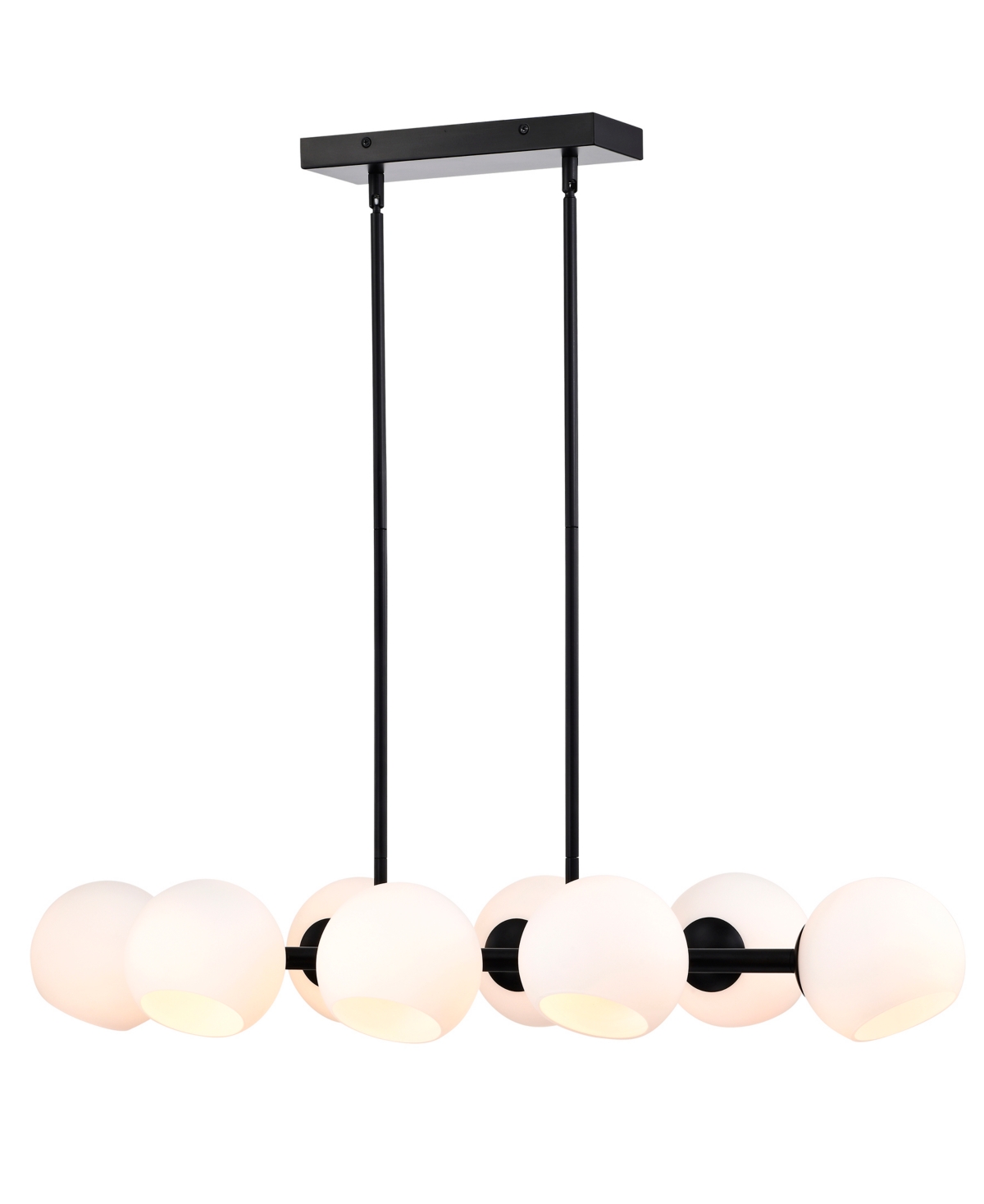 Home Accessories Yannick 38" 8-light Indoor Chandelier With Light Kit In Matte Black