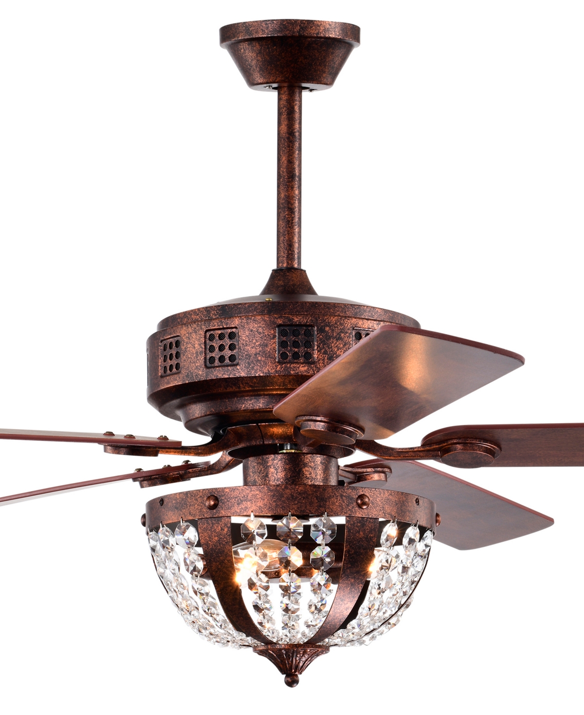 Home Accessories Chandler 52" 3-light Indoor Ceiling Fan With Light Kit And Remote In Antique Copper