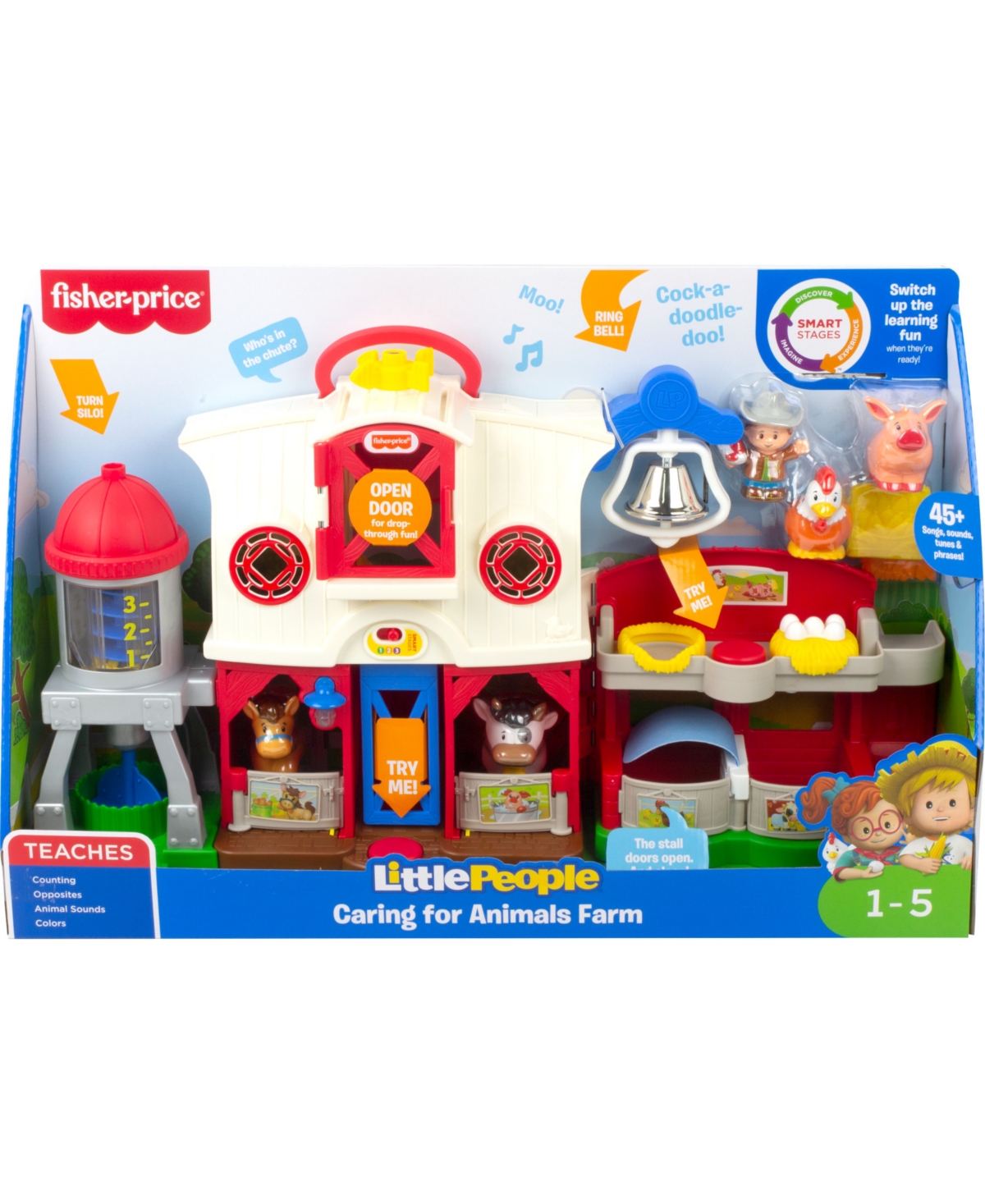 Shop Fisher Price Fisher-price Little People Caring For Animals Farm, Action Playset In Multi