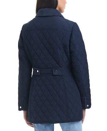 Jones new york hooded top quilted coat