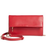 Macy's red cheap clutch purse
