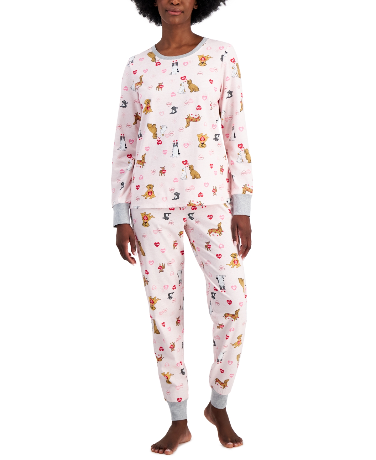 Family Pajamas Women's 2-pc. Mommy & Me Matching Pajamas Set, Created For Macy's In Multi Love