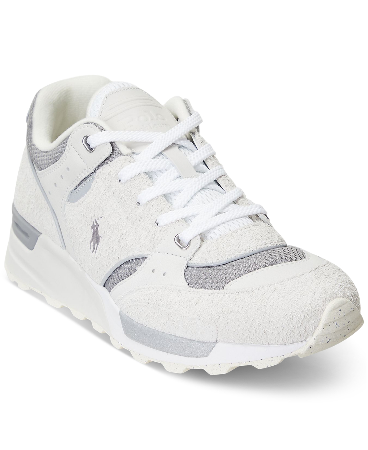 Polo Ralph Lauren Men's Trackster 200 Lace-up Sneakers In Bianco