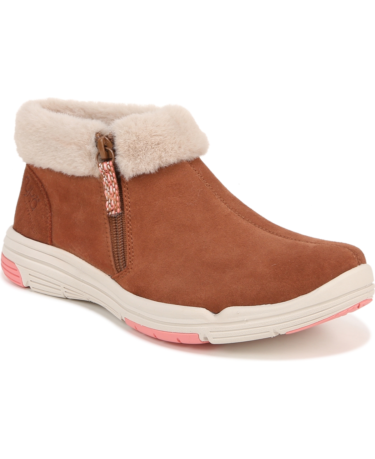 Shop Ryka Women's Anchorge Mid Booties In Tan Suede