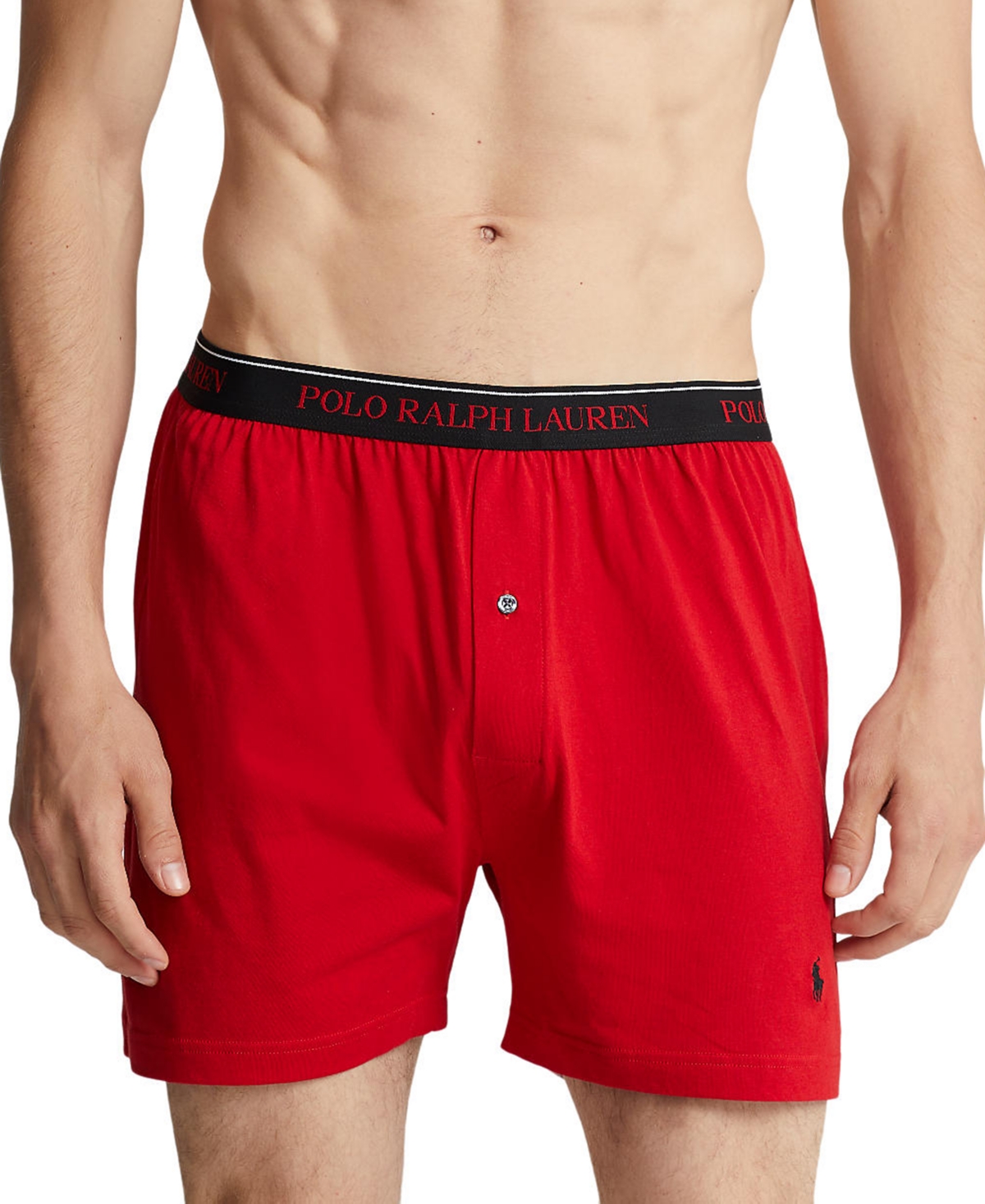 Polo Ralph Lauren Men's 5 +1 Free Bonus Pack. Cotton Classic-Fit Knit Boxers -SAPPHIRE