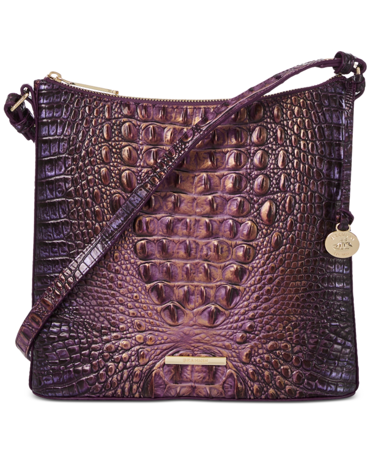 Brahmin Freshwater Duxbury Satchel (Shell White) Handbags - ShopStyle