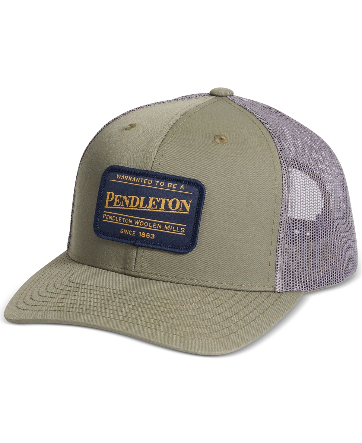 Pendleton Men's Logo Patch Snapback Trucker Hat In Loden