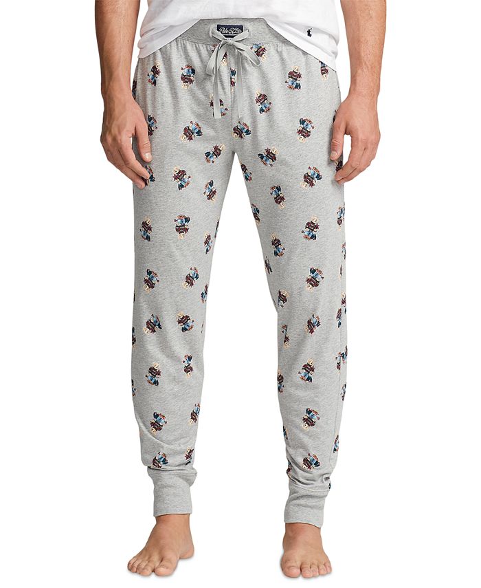 Polo Ralph Lauren Red Pajama Lounge Pants Mens XL Teddy Football Print  Sleepwear