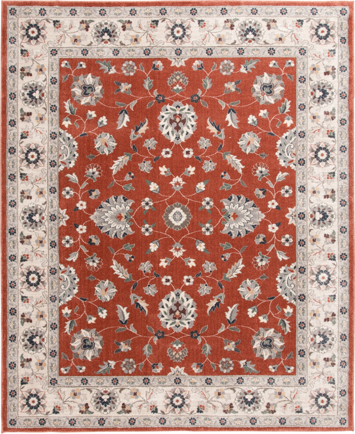Km Home Poise Pse-7203 7'10" X 9'10" Area Rug In Paprika