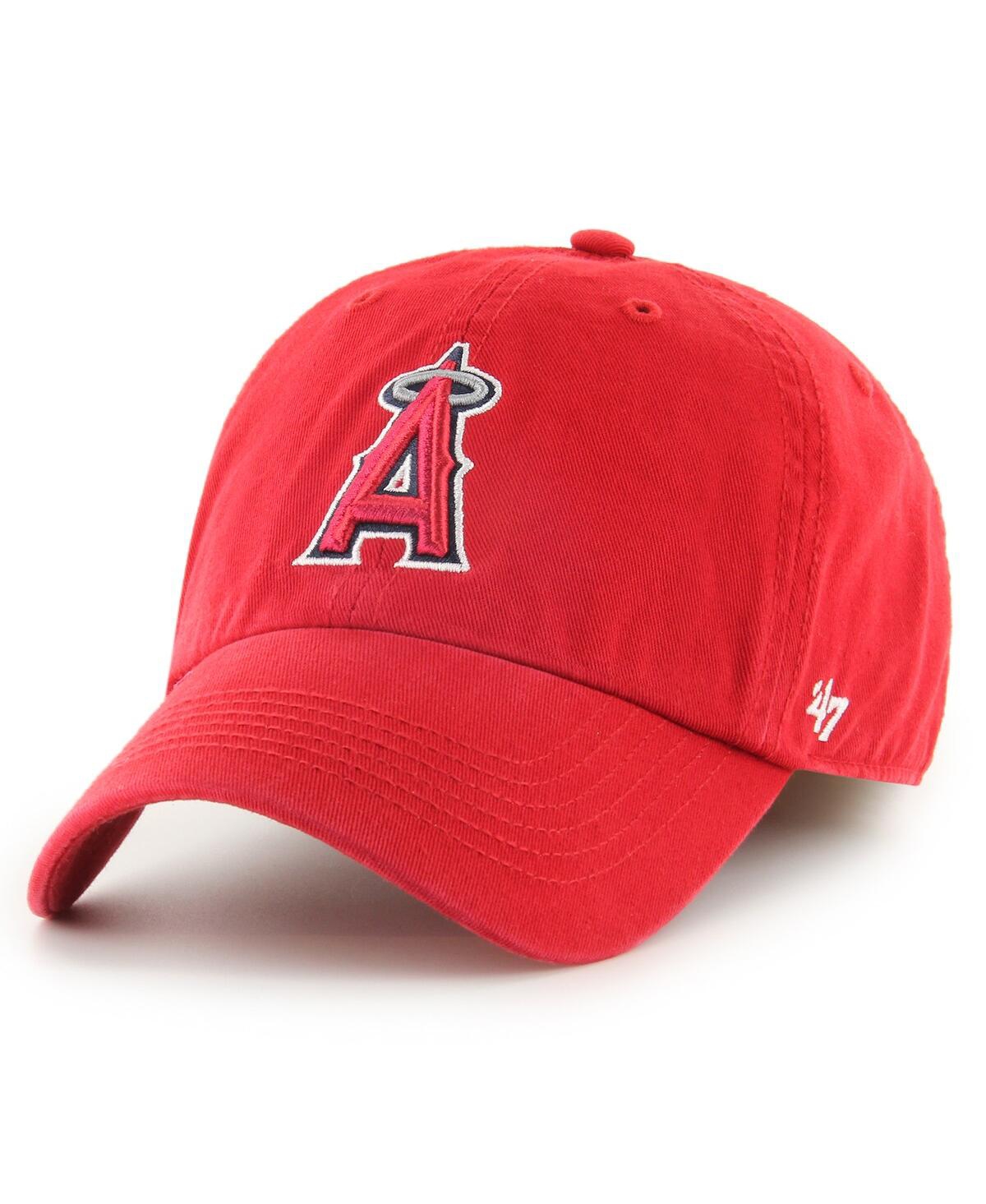 47 Brand Men's ' Red Los Angeles Angels Franchise Logo Fitted Hat