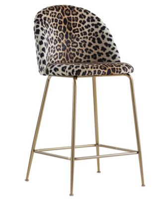 Miramar 39" Velvet Metal Bar Stools, Set of 2
