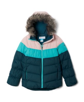 Justice Girls Water-Resistant Canvas Faux Fur Pile-Lined Parka