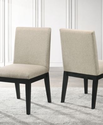 Terra 34" Linen Side Chairs, Set of 2