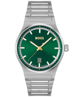 Men's Candor Quartz Basic Calendar Stainless Steel Watch 41mm