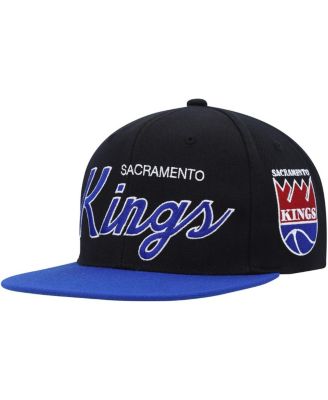 Men's Black Sacramento Kings Hardwood Classics MVP Team Script 2.0 Snapback Hat