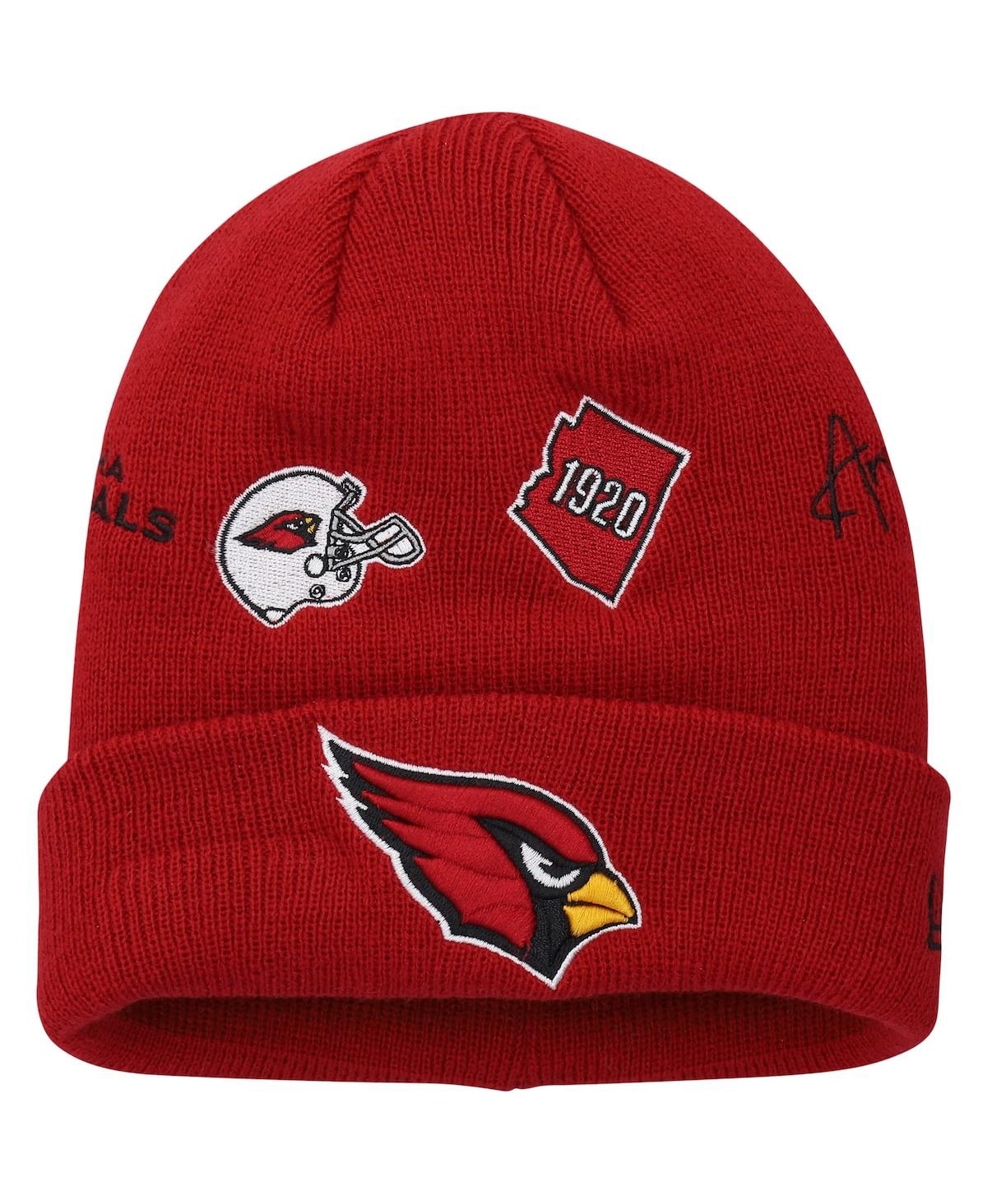 Shop New Era Big Boys And Girls  Cardinal Arizona Cardinals Identity Cuffed Knit Hat