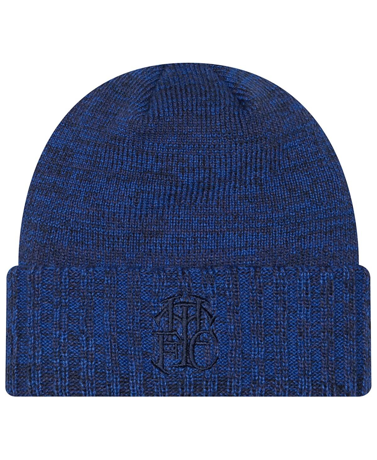 Shop New Era Men's  Navy Tottenham Hotspur Logo Heritage Cuffed Knit Hat