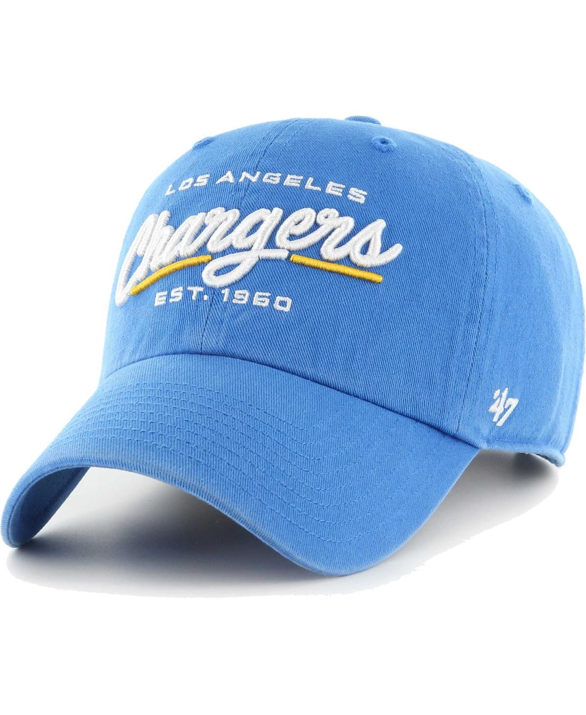 47 Brand Women's ' Powder Blue Los Angeles Chargers Sidney Clean Up Adjustable Hat