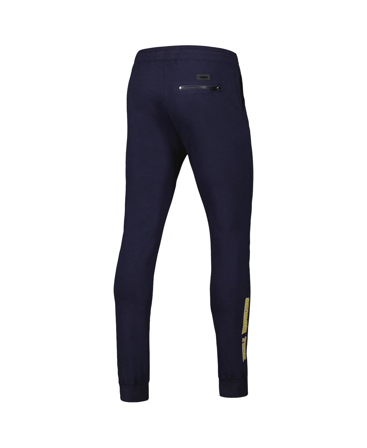 Shop Pro Standard Men's  Navy Georgia Tech Yellow Jackets Classic Dk Jogger Pants