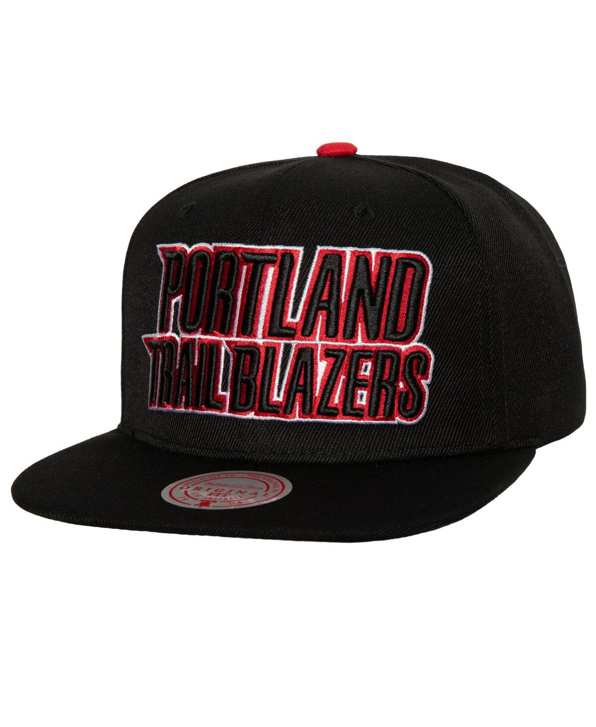 Mitchell & Ness Men's  Black Portland Trail Blazers 2013 Nba Draft Commemorative Snapback Hat