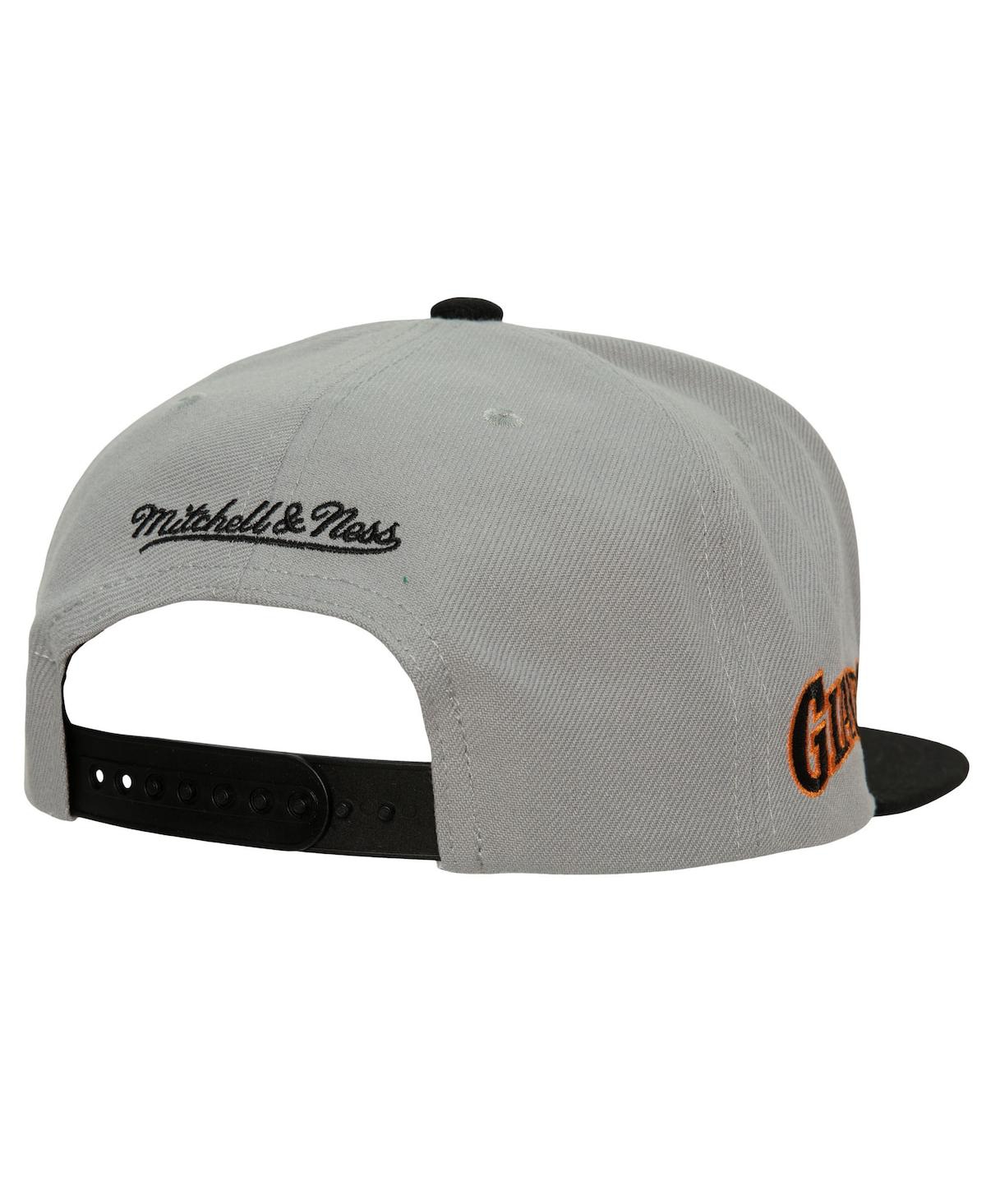 Shop Mitchell & Ness Men's  Gray San Francisco Giants Cooperstown Collection Away Snapback Hat