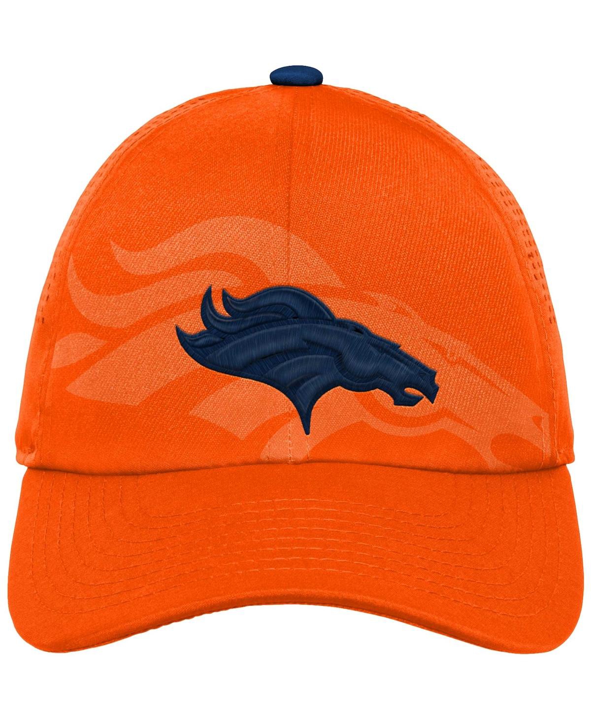 Shop Outerstuff Big Boys And Girls Orange Denver Broncos Tailgate Adjustable Hat
