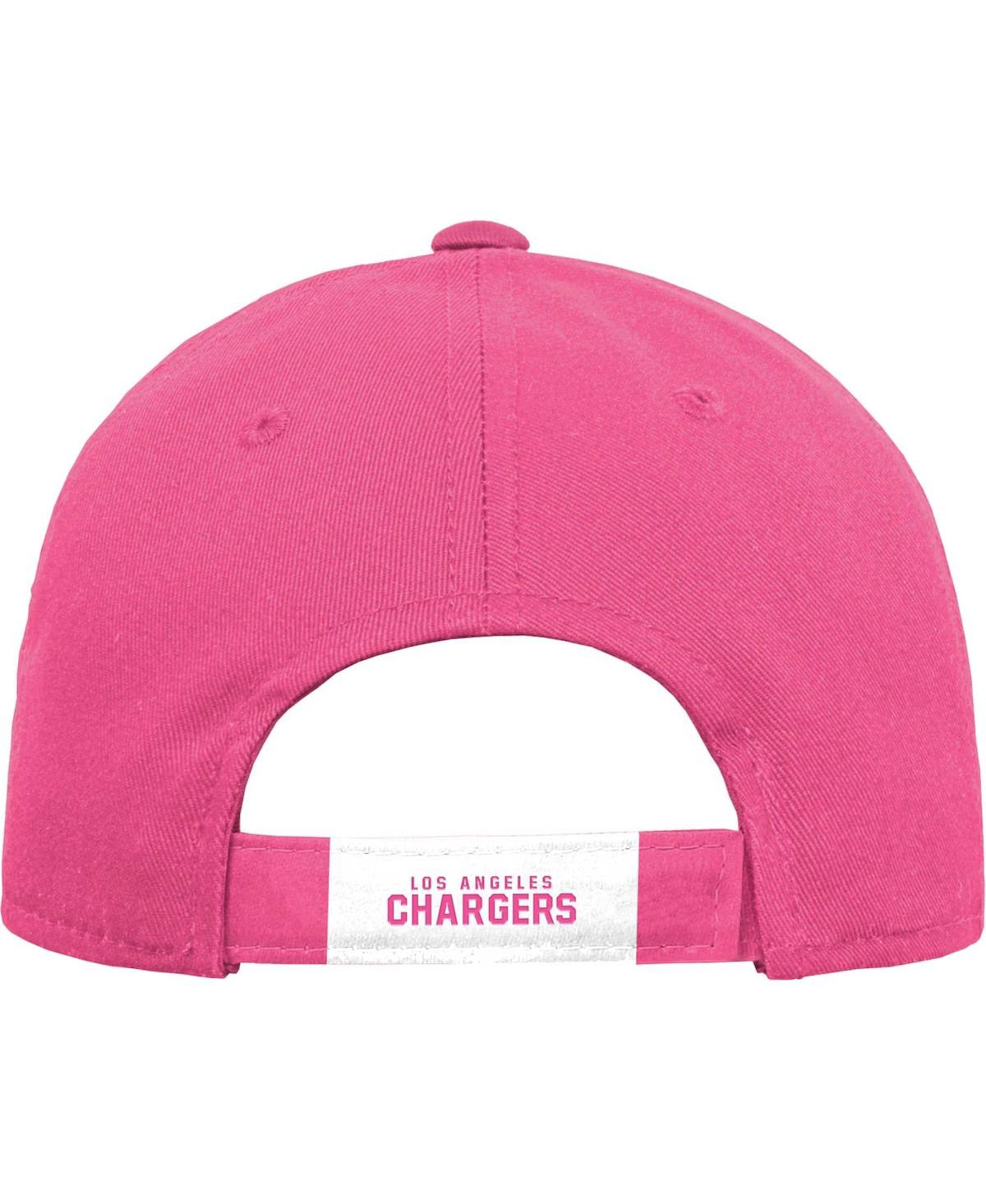 Shop Outerstuff Big Girls Pink Los Angeles Chargers Adjustable Hat