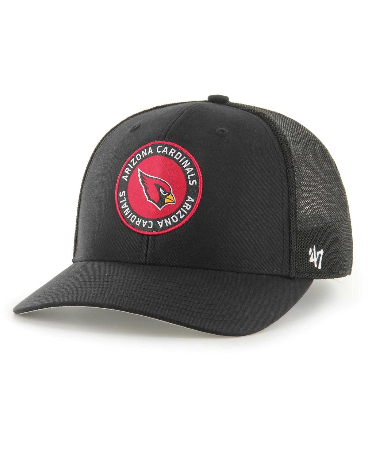 47 Brand Men's ' Black Arizona Cardinals Unveil Flex Hat