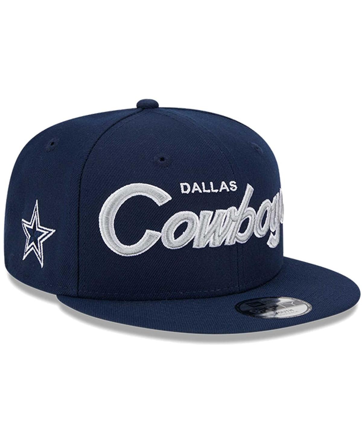 Shop New Era Big Boys And Girls  Navy Dallas Cowboys Main Script 9fifty Snapback Hat