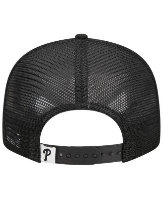 Men's Black Philadelphia Phillies Trucker 9FIFTY Snapback Hat