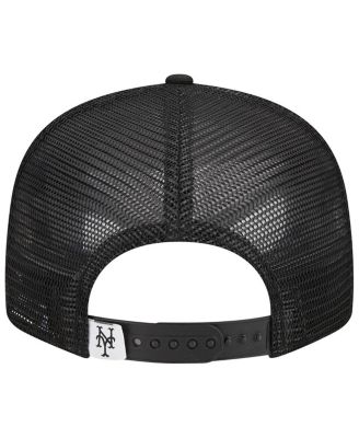 Men's Black New York Mets Trucker 9FIFTY Snapback Hat