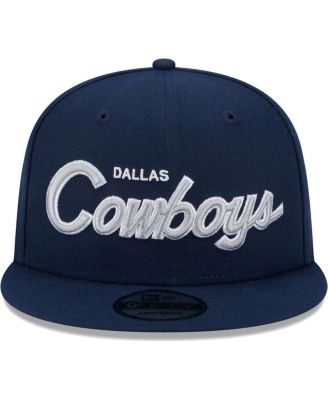 Men's Navy Dallas Cowboys Main Script 9FIFTY Snapback Hat