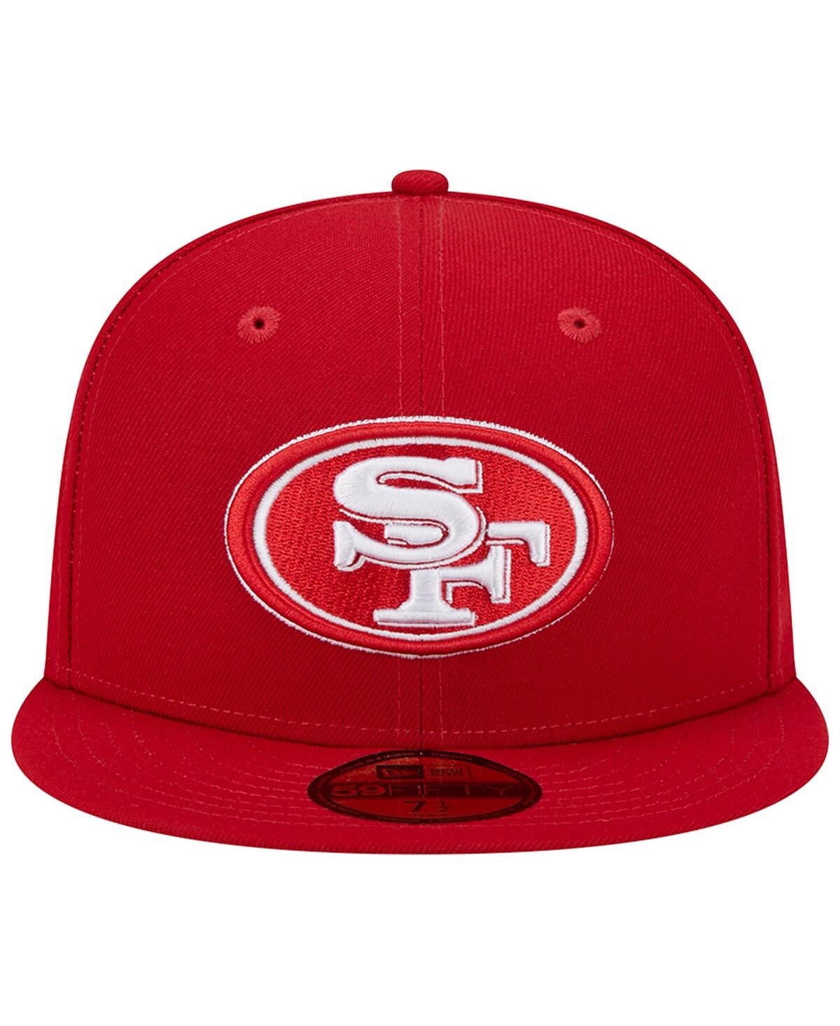 Men's New EraSan Francisco 49ers Super Bowl Xxix Main Patch 59FIFTY Fitted Hat - Scarlet