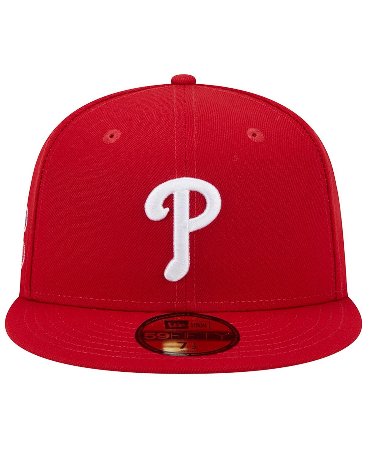 New Era Red Philadelphia Phillies  1980 World Series Team Color 59fifty Fitted Hat In Red