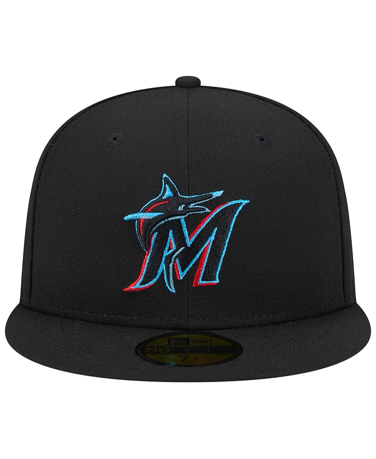 Men's New EraMiami Marlins 2017 Mlb All-Star Game Team Color 59FIFTY Fitted Hat - Black