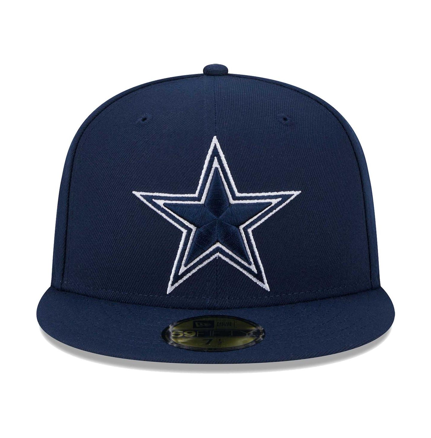 Мужская кепка New Era Navy Dallas Cowboys Main Patch 59FIFTY Fitted Hat — фото 3