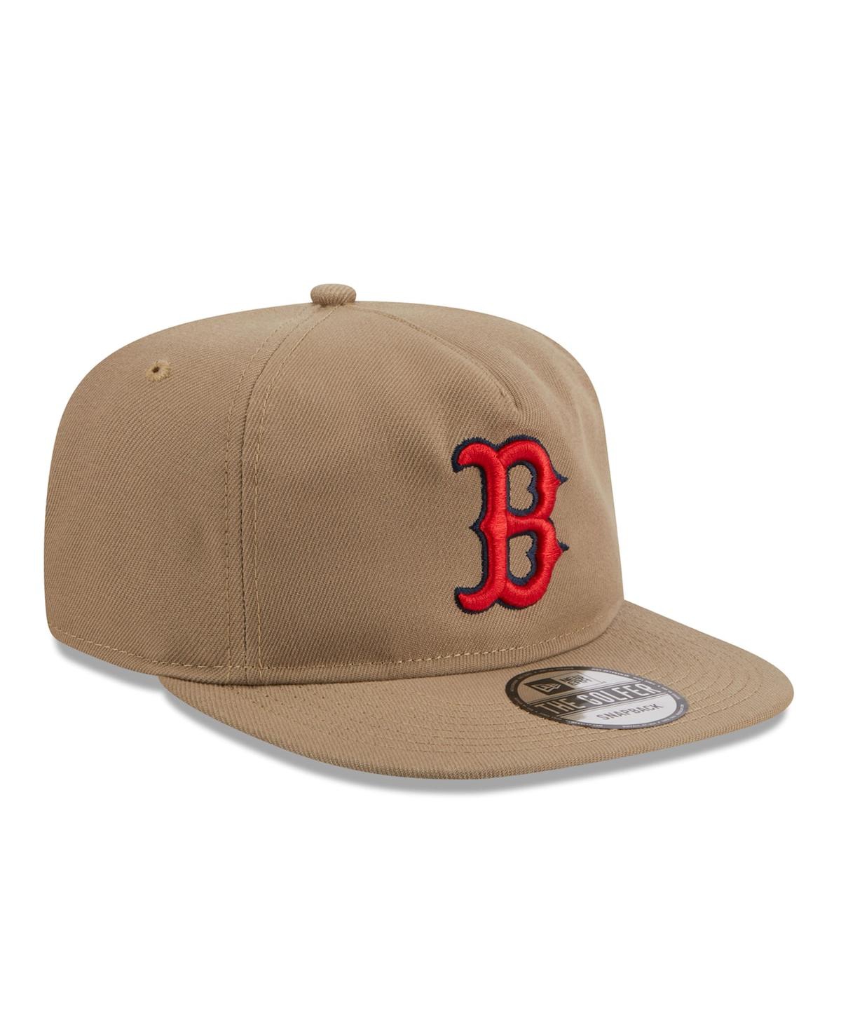 New Era Men's  Khaki Boston Red Sox Golfer Adjustable Hat In Khaki
